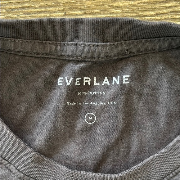Everlane Men's Size Medium Cotton 100% Human Black Soft T-Shirt - Picture 2 of 6
